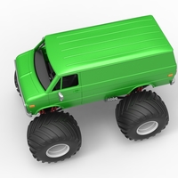 Diecast Monster Truck Van Scale 1:25 - Thumbnail 4