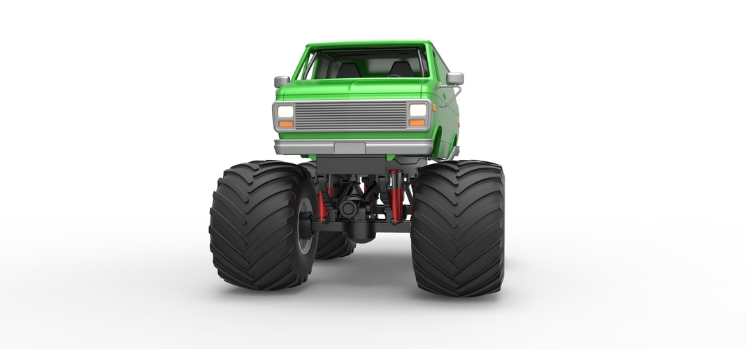 Diecast Monster Truck Van Scale 1:25 3D Print 529354