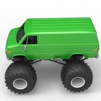 Diecast Monster Truck Van Scale 1:25 - Thumbnail 10