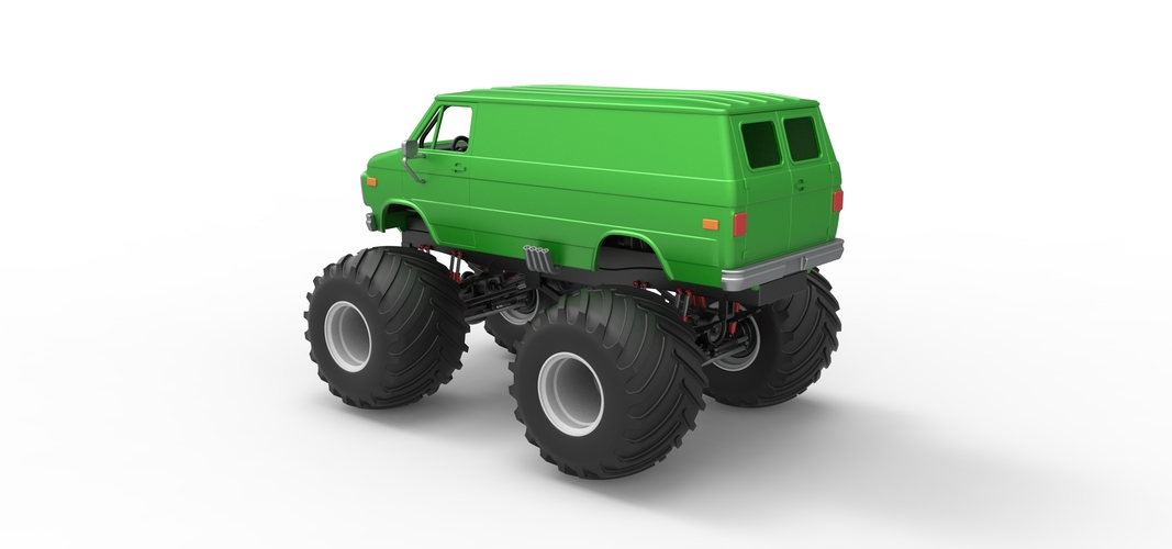 Diecast Monster Truck Van Scale 1:25 3D Print 529360