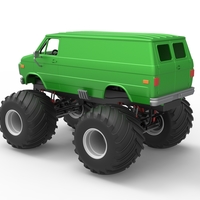 Diecast Monster Truck Van Scale 1:25 - Thumbnail 12
