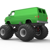 Diecast Monster Truck Van Scale 1:25 - Thumbnail 13