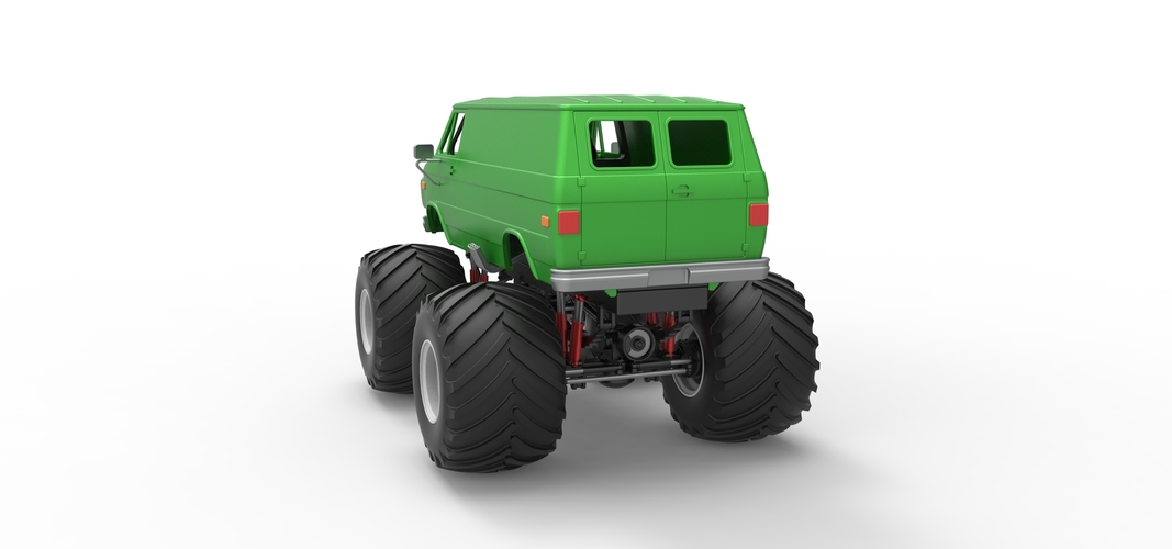 Diecast Monster Truck Van Scale 1:25 3D Print 529362