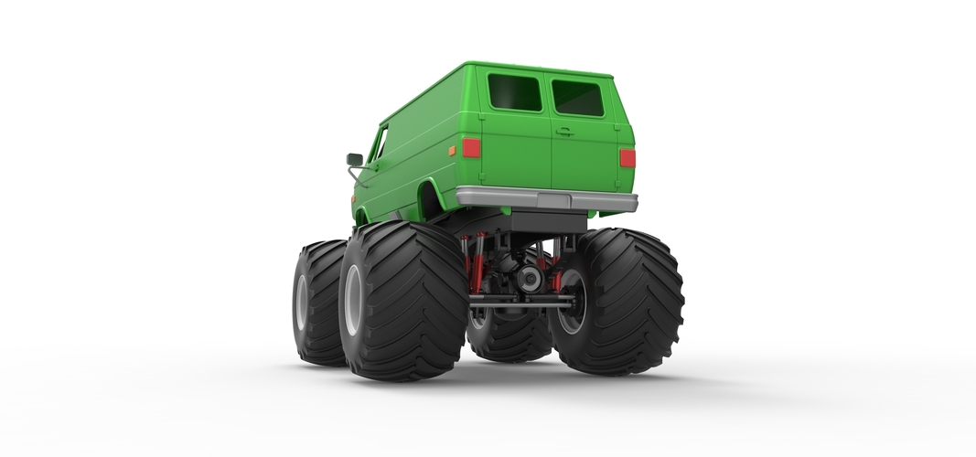 Diecast Monster Truck Van Scale 1:25 3D Print 529363