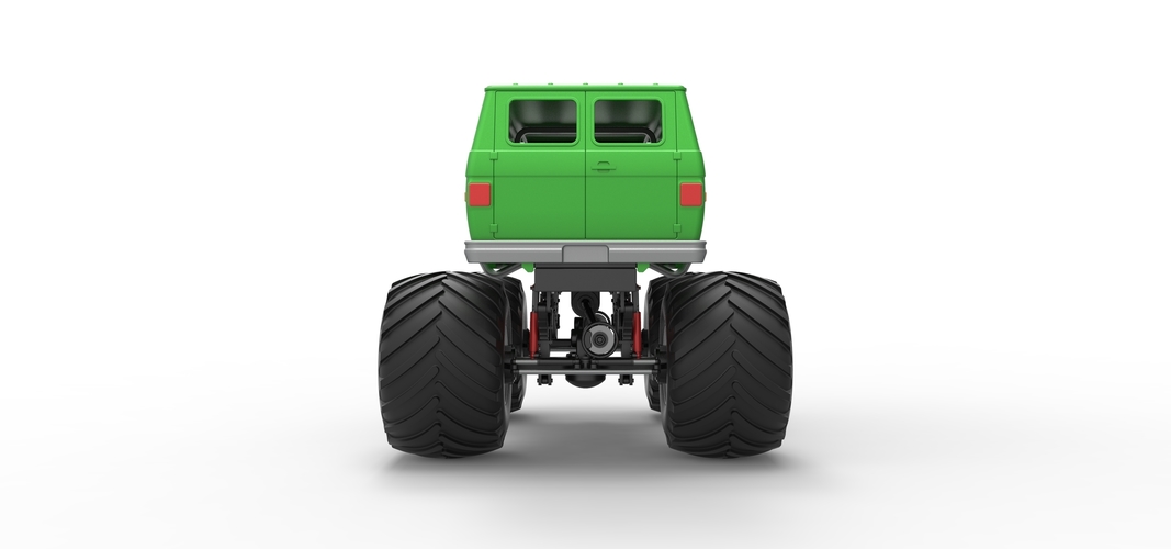 Diecast Monster Truck Van Scale 1:25 3D Print 529364