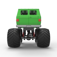 Diecast Monster Truck Van Scale 1:25 - Thumbnail 16