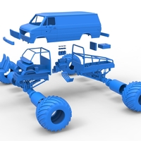 Diecast Monster Truck Van Scale 1:25 - Thumbnail 18