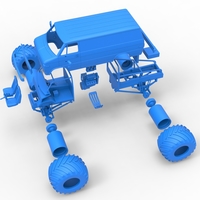 Diecast Monster Truck Van Scale 1:25 - Thumbnail 19