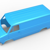Diecast Vintage Van shell Scale 1:25 - Thumbnail 2