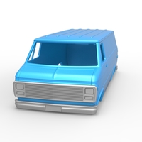 Diecast Vintage Van shell Scale 1:25 - Thumbnail 4