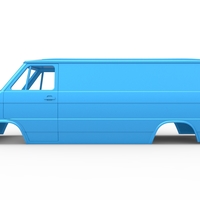 Diecast Vintage Van shell Scale 1:25 - Thumbnail 7