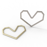 geo hear pendant - Thumbnail 1