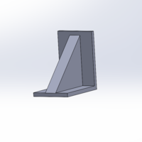 Small BOOKEND WITH RIBBED 3D Printing 529489