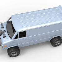 Pulling van 4wd Scale 1:25 - Thumbnail 4