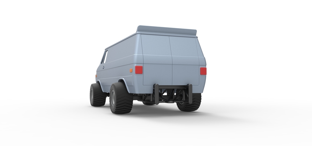 Pulling van 4wd Scale 1:25 3D Print 529511