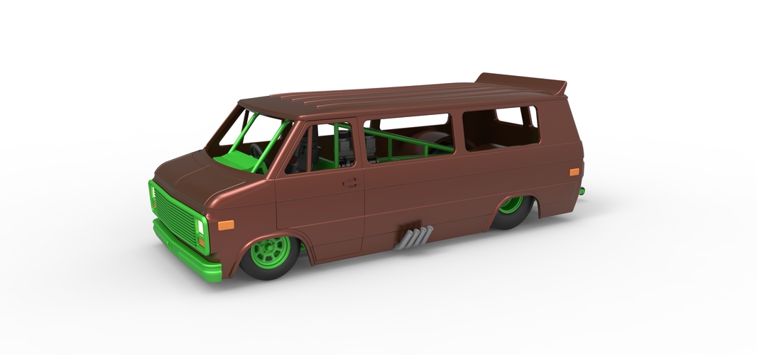 Diecast Dragster Van Scale 1:25 3D Print 529578