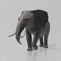 Small Elephant desk 3D Printing 529610