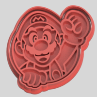 Small Mario cookie cutter 3D Printing 529629