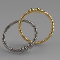 twisted baby bangle - Thumbnail 2