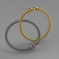 twisted baby bangle - Thumbnail 3