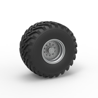 Wheel from vintage monster truck 1:25 - Thumbnail 1