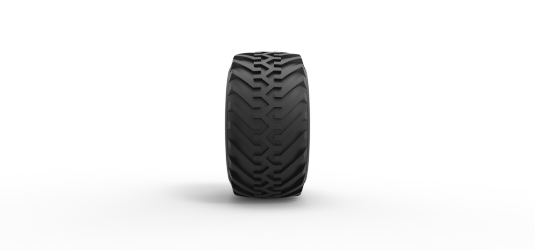 Wheel from vintage monster truck 1:25 3D Print 529737