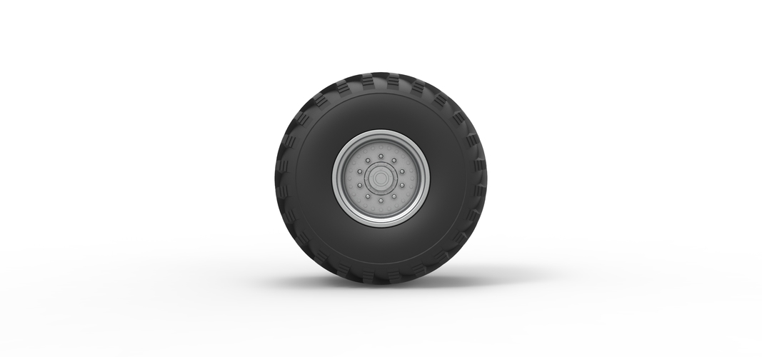 Wheel from vintage monster truck 1:25 3D Print 529738