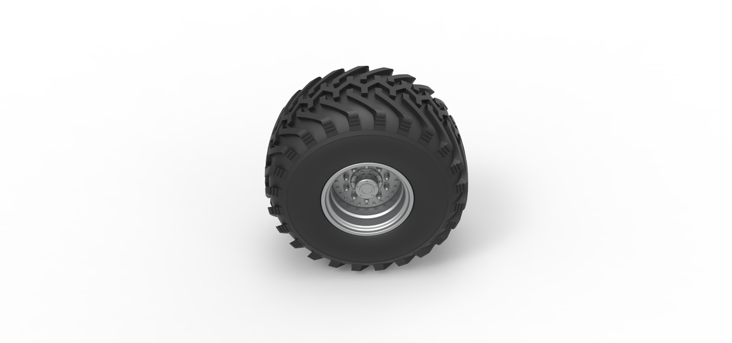 Wheel from vintage monster truck 1:25 3D Print 529739