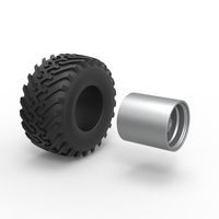 Wheel from vintage monster truck 1:25 - Thumbnail 10