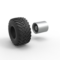 Wheel from vintage monster truck 1:25 - Thumbnail 11