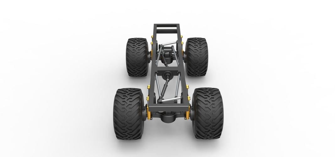 Chassis of vintage Ranger monster truck 1:25 3D Print 529802