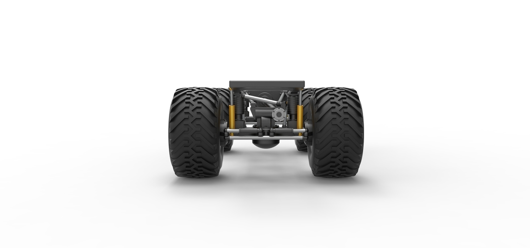 Chassis of vintage Ranger monster truck 1:25 3D Print 529808