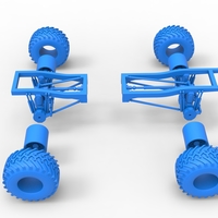 Chassis of vintage Ranger monster truck 1:25 - Thumbnail 20