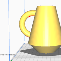 Handle watering Can Vase for flowers cylindrical base - Thumbnail 1