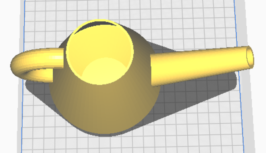 Handle watering Can Vase for flowers cylindrical base