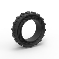 Tractor Cup tire Version 1 Scale 1:25 - Thumbnail 1