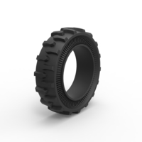Tractor Cup tire Version 1 Scale 1:25 - Thumbnail 2