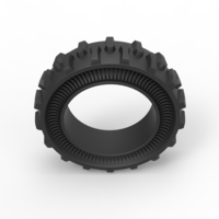 Tractor Cup tire Version 1 Scale 1:25 - Thumbnail 6