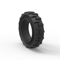 Tractor Cup tire Version 1 Scale 1:25 - Thumbnail 8