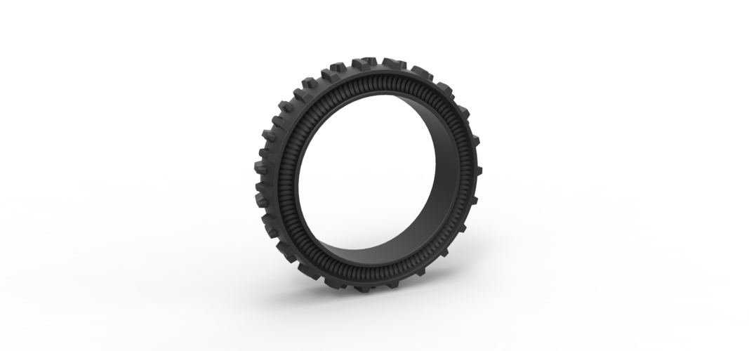 Tractor Cup tire Version 2 Scale 1:25 3D Print 529894