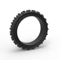 Small Tractor Cup tire Version 2 Scale 1:25 3D Printing 529894