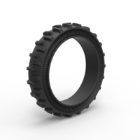 Tractor Cup tire Version 2 Scale 1:25 - Thumbnail 2