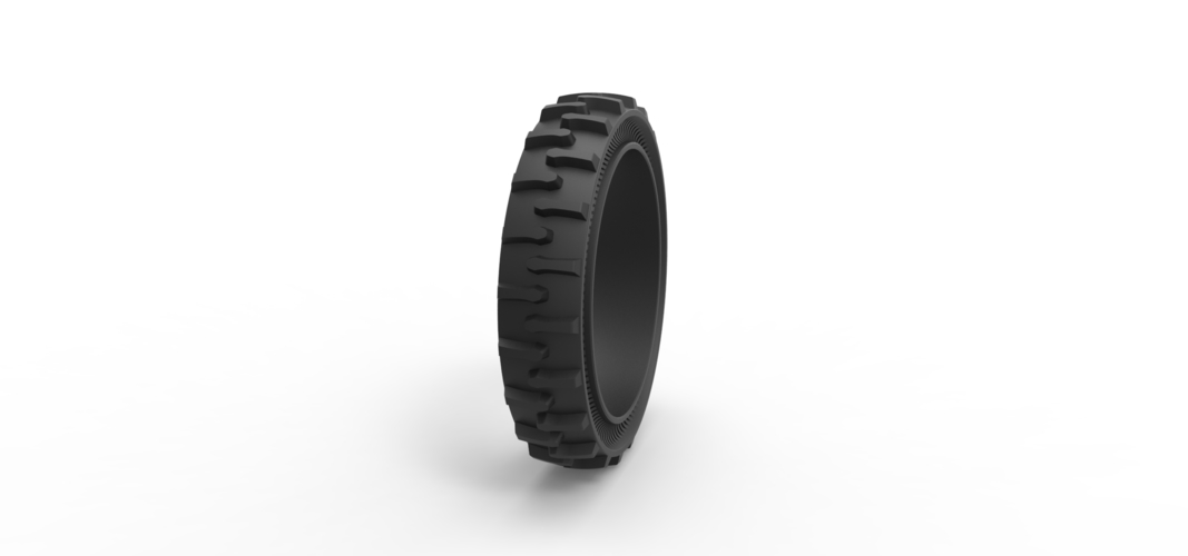 Tractor Cup tire Version 2 Scale 1:25 3D Print 529896