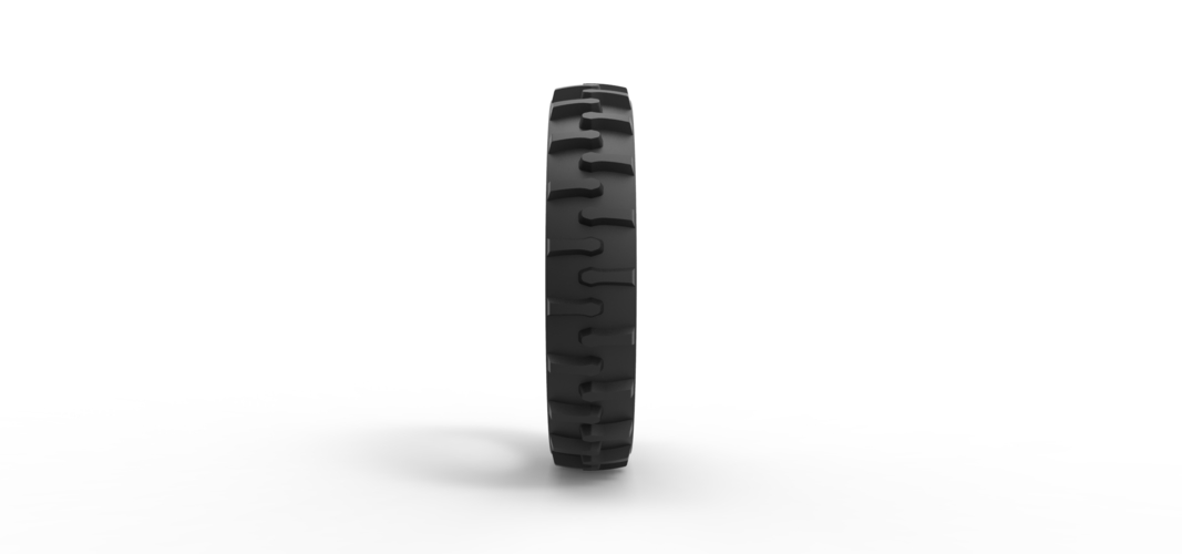 Tractor Cup tire Version 2 Scale 1:25 3D Print 529897