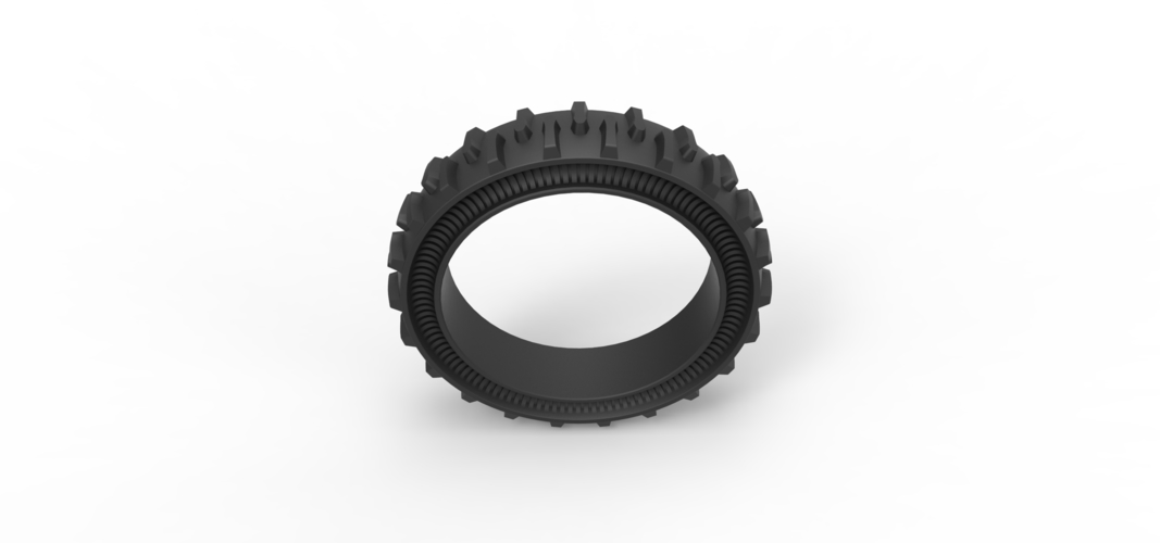 Tractor Cup tire Version 2 Scale 1:25 3D Print 529899