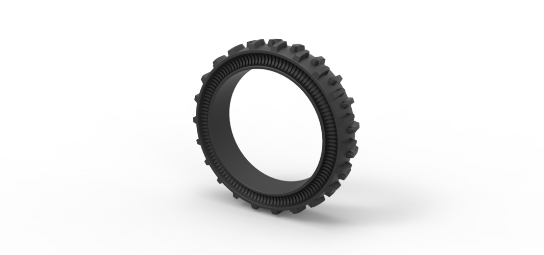 Tractor Cup tire Version 2 Scale 1:25 3D Print 529900