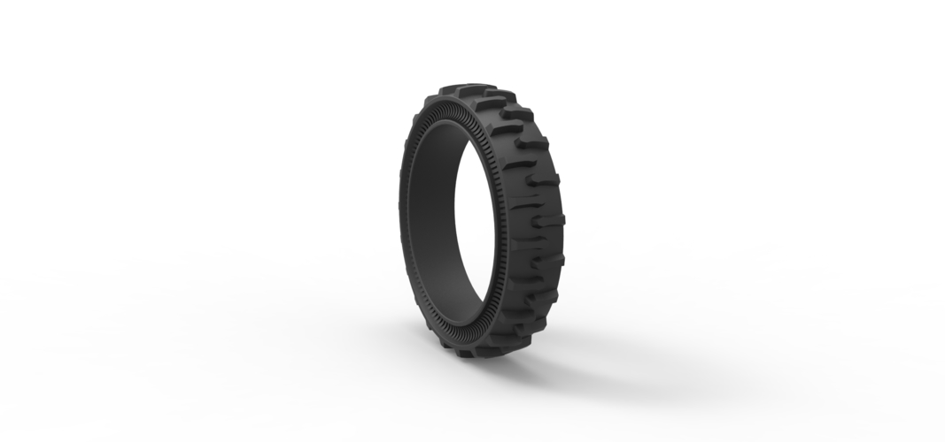 Tractor Cup tire Version 2 Scale 1:25 3D Print 529901