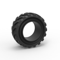 Tractor Cup tire Version 3 Scale 1:25 - Thumbnail 1