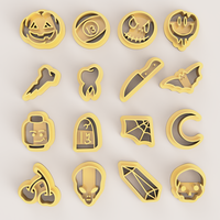 Small HALLOWEEN POLYMER CLAY CUTTER 3D Printing 529917