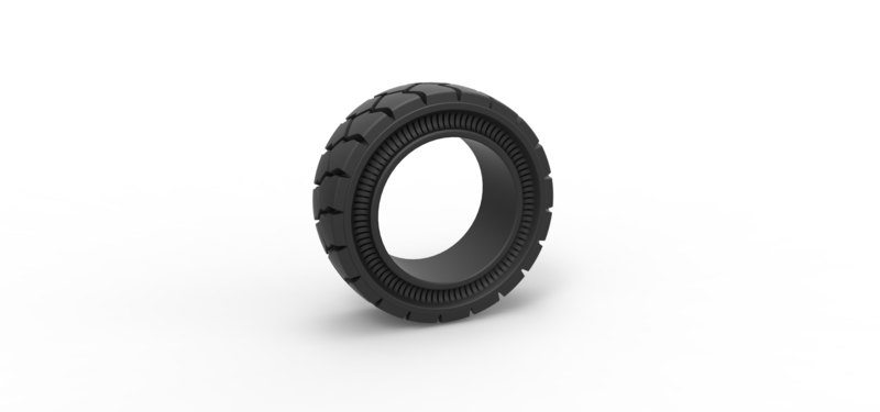 Tractor Cup tire Version 4 Scale 1:25